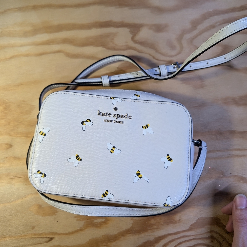 Kate Spade bee printed camera bag
